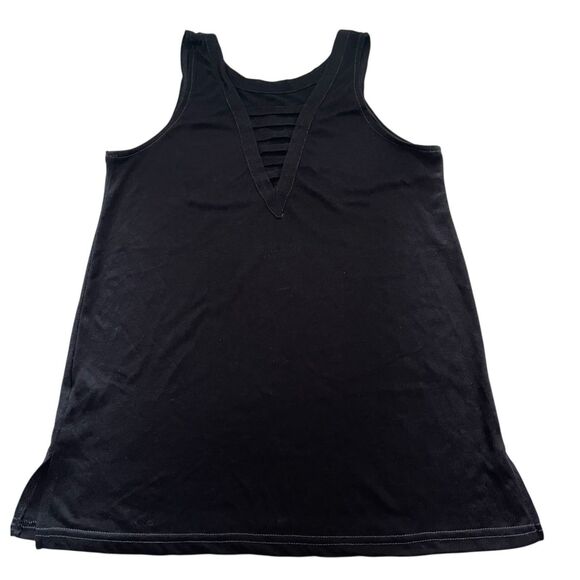 Hard Rock Cafe Rome Italy Tank Top S Womens Couture Roses Black V Strappy Back - Picture 4 of 9